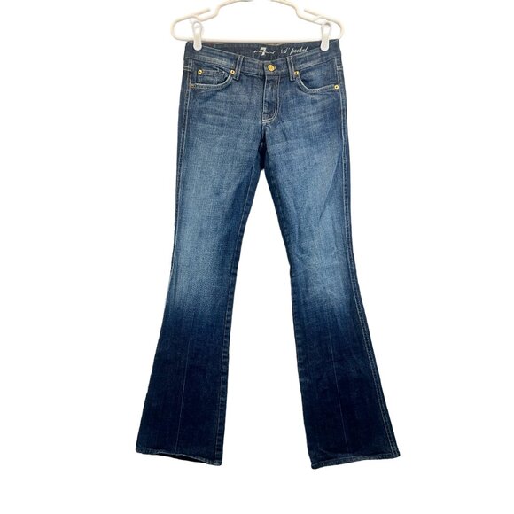 7 For All Mankind Denim - 7 For All Mankind Womens Size 27 "A Pocket" Bootcut Flare Blue Denim Jeans